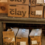 boxes of Georgies moist clay